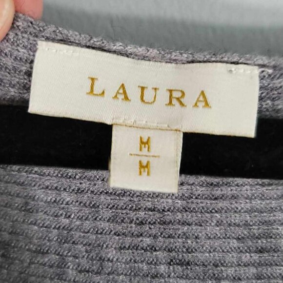 Laura Oversized grey sweater with silver metal stud design on front. BNWOT - Picture 4 of 8